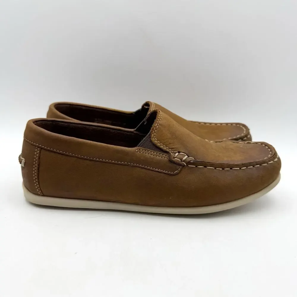 Florsheim Kids Boys Jasper Venetian Loafers US 5.5 M EU 38 Brown Leather EUC
